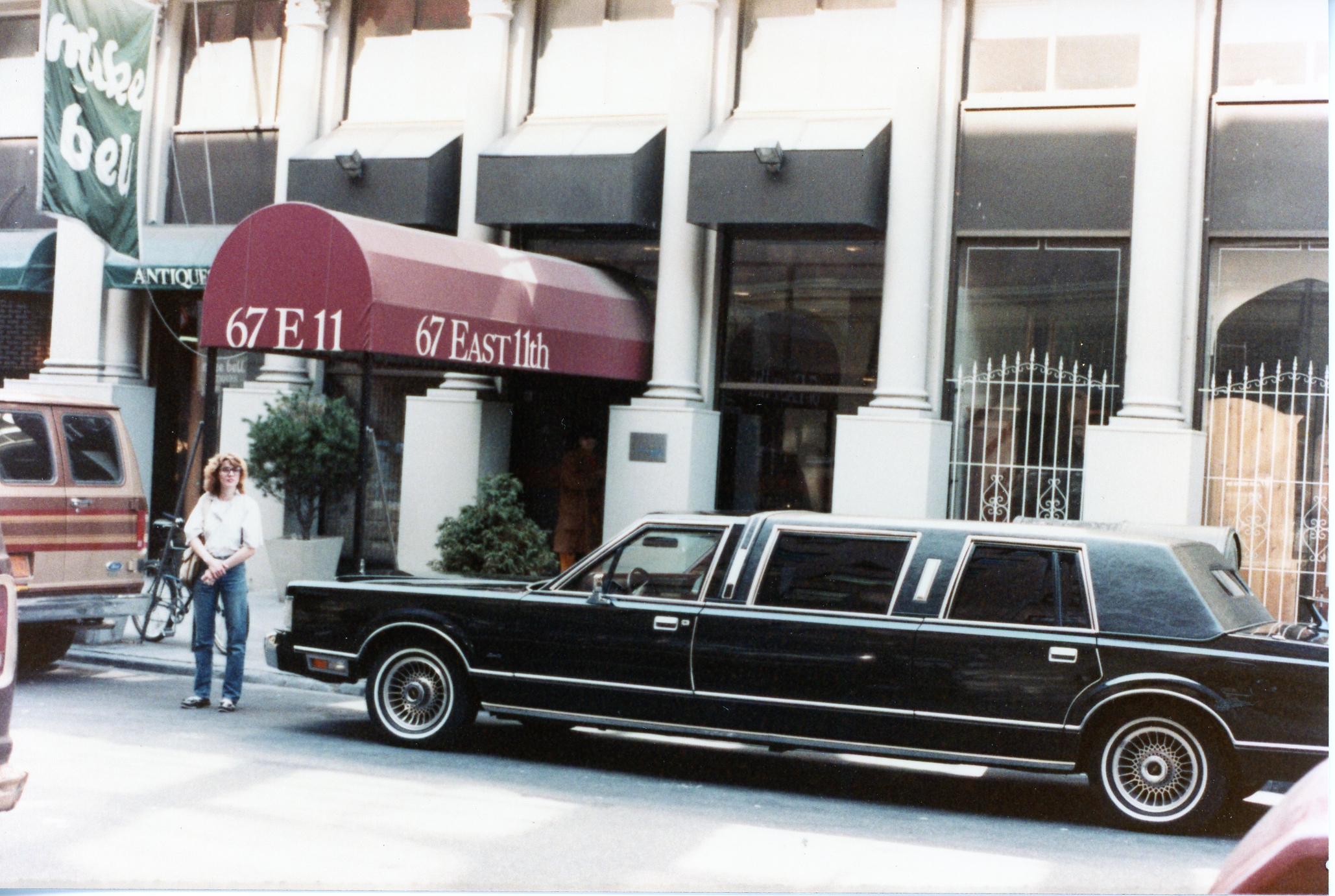 1985 - Living in NYC (limo belongs to Felix Dennis)