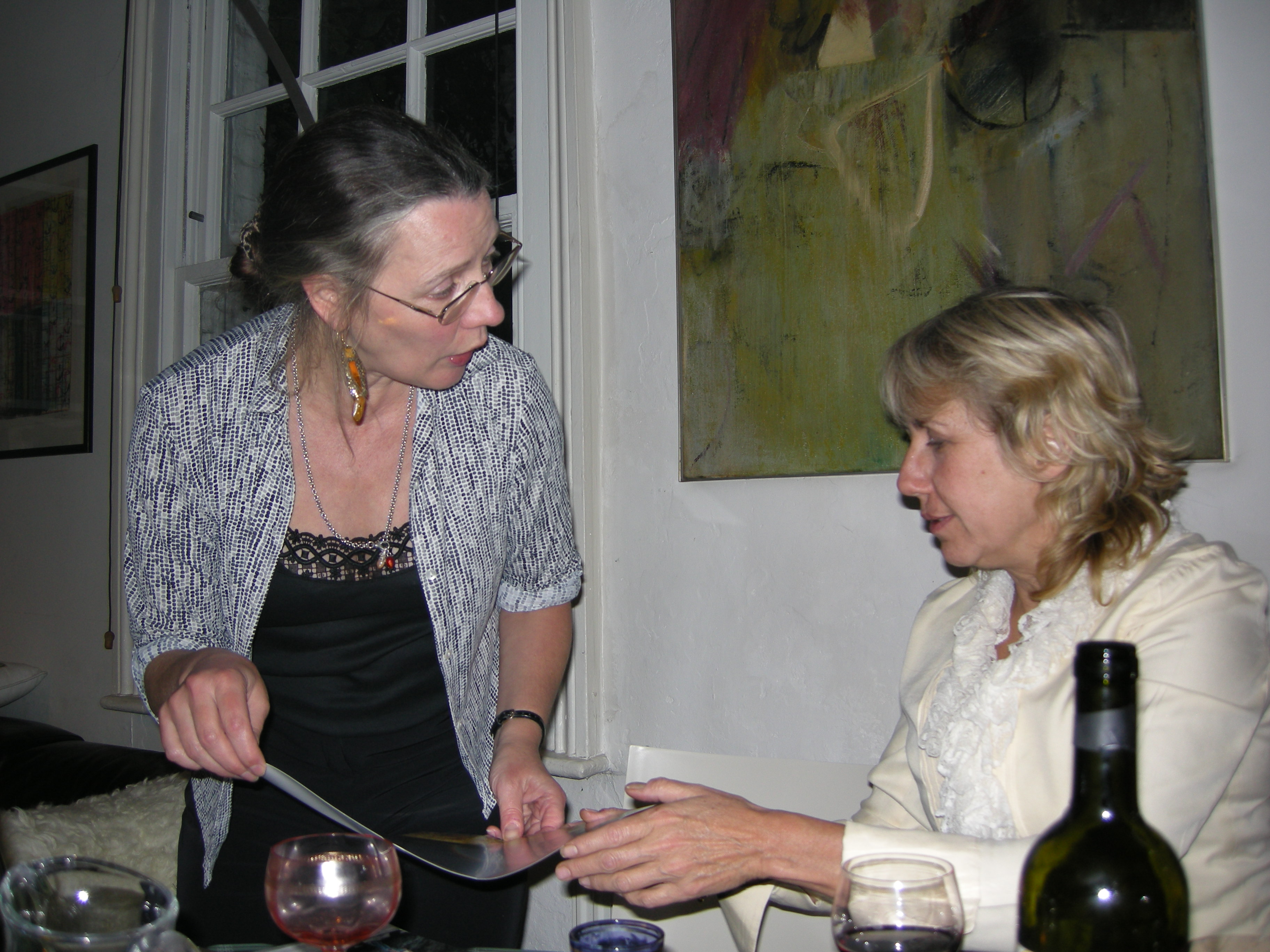2008 - With Frances Bentley at Hanson Street