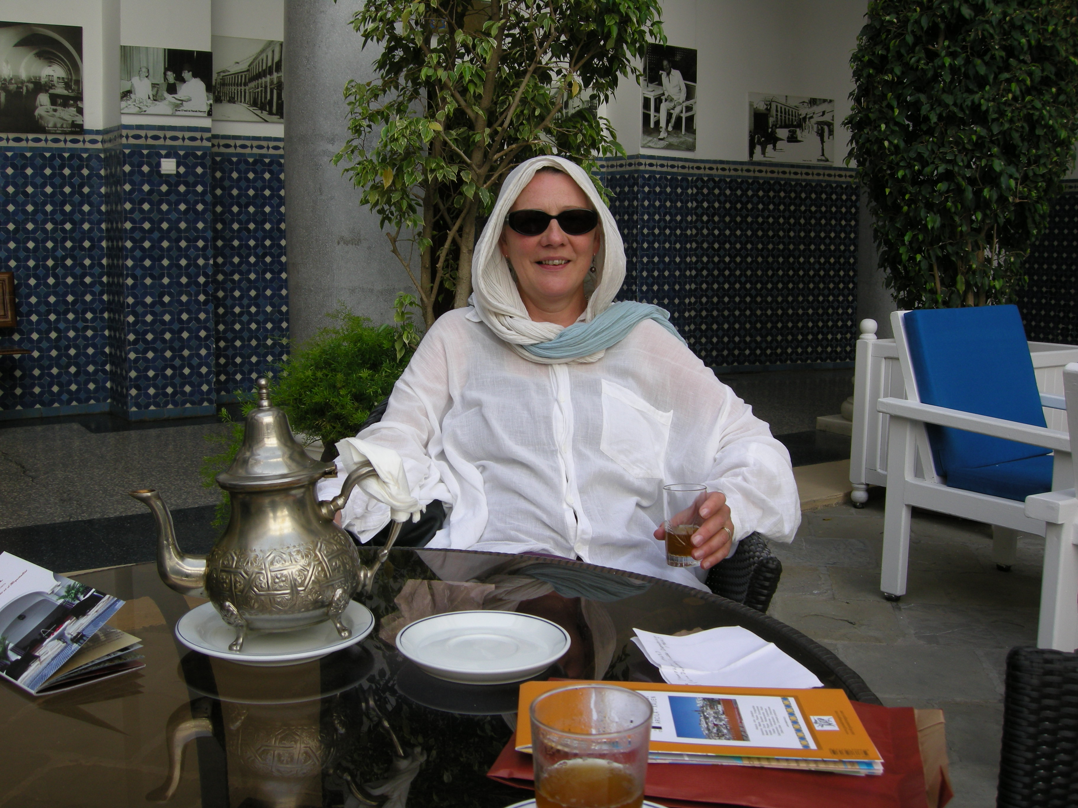 2011 - June. R at the Minza Hotel, Tangier